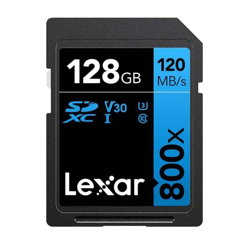 Lexar SD Professional 128GB 800x SDXC Memory Card - Blue