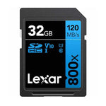 Lexar SD Professional 32GB 800x SDXC Memory Card - Blue