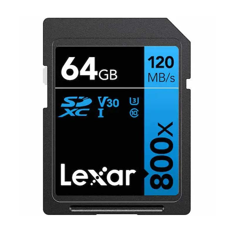 Lexar SD Professional 64GB 800x SDXC Memory Card - Blue