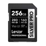 Lexar SD Professional Silver Pro 256GB SDXC UHS-II Memory Card - Silver