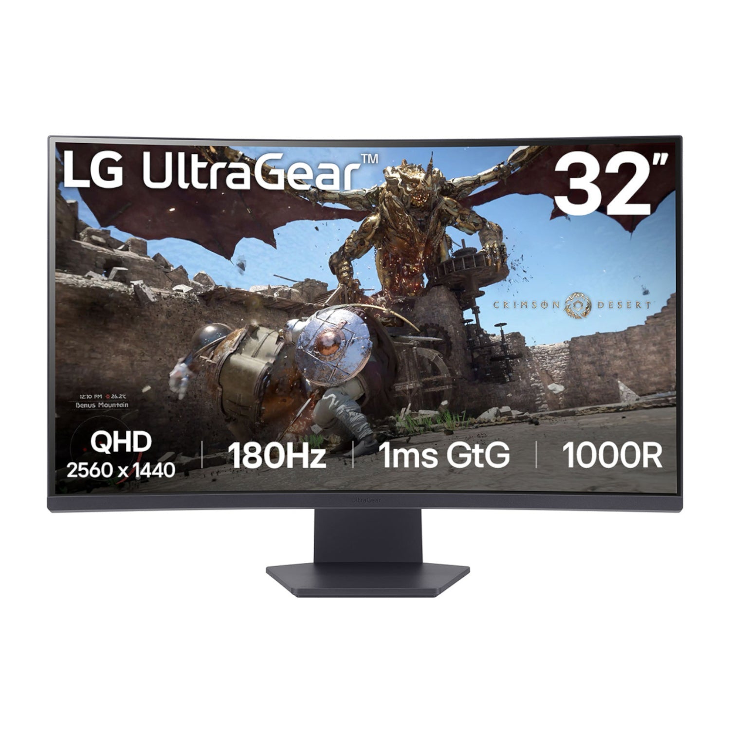 LG Ultra Gear 32’’ QHD VA Curved Gaming 180Hz 1ms - Black