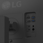 LG UltraFine 27’’ 4K UHD IPS Monitor with USB-C incl Speakers - White/Black