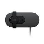 Logitech Brio 100 Full HD Webcam - Graphite Auto-light Balance Integrated Privacy Shutter and Built-in Mic 1080p