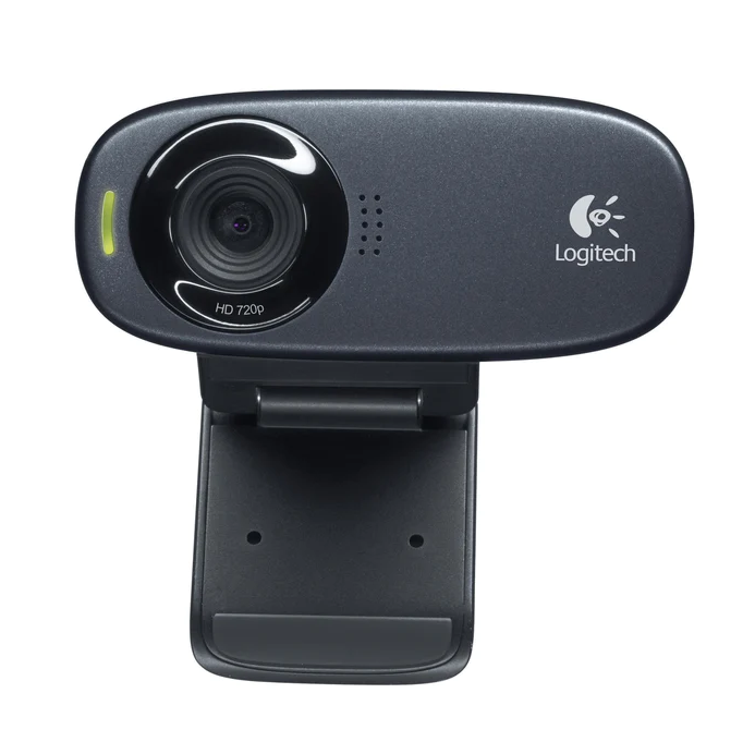 Logitech C310 Widescreen HD 720P Video Call Webcam - Black - Black