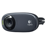 Logitech C310 Widescreen HD 720P Video Call Webcam - Black - Black