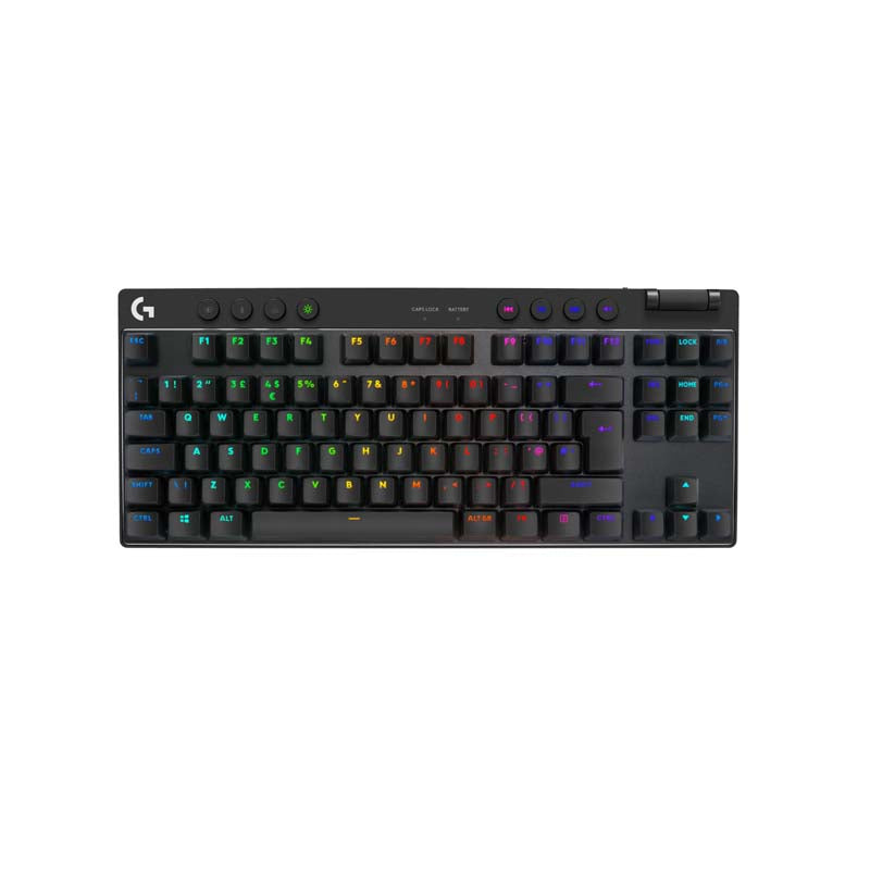 Logitech G PRO X TKL Lightspeed Wireless Gaming Keyboard GX Tactile - Black - Black