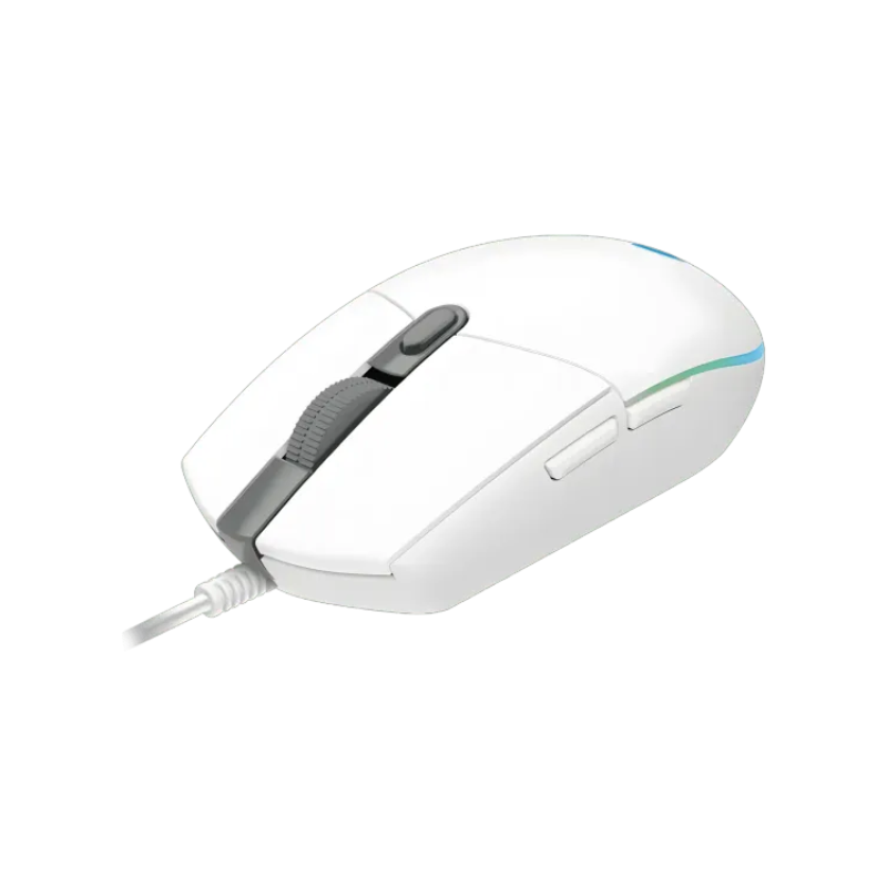 Logitech G102 Lightsync Gaming Mouse - White - White