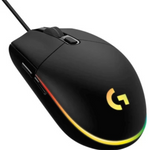 Logitech G203 Lightsync Wired Gaming Mouse - Black - Black