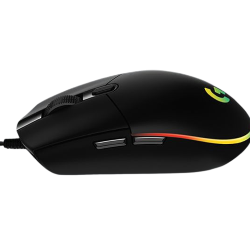 Logitech G203 Lightsync Wired Gaming Mouse - Black - Black