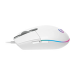 Logitech G203 Lightsync Wired Gaming Mouse - White - White