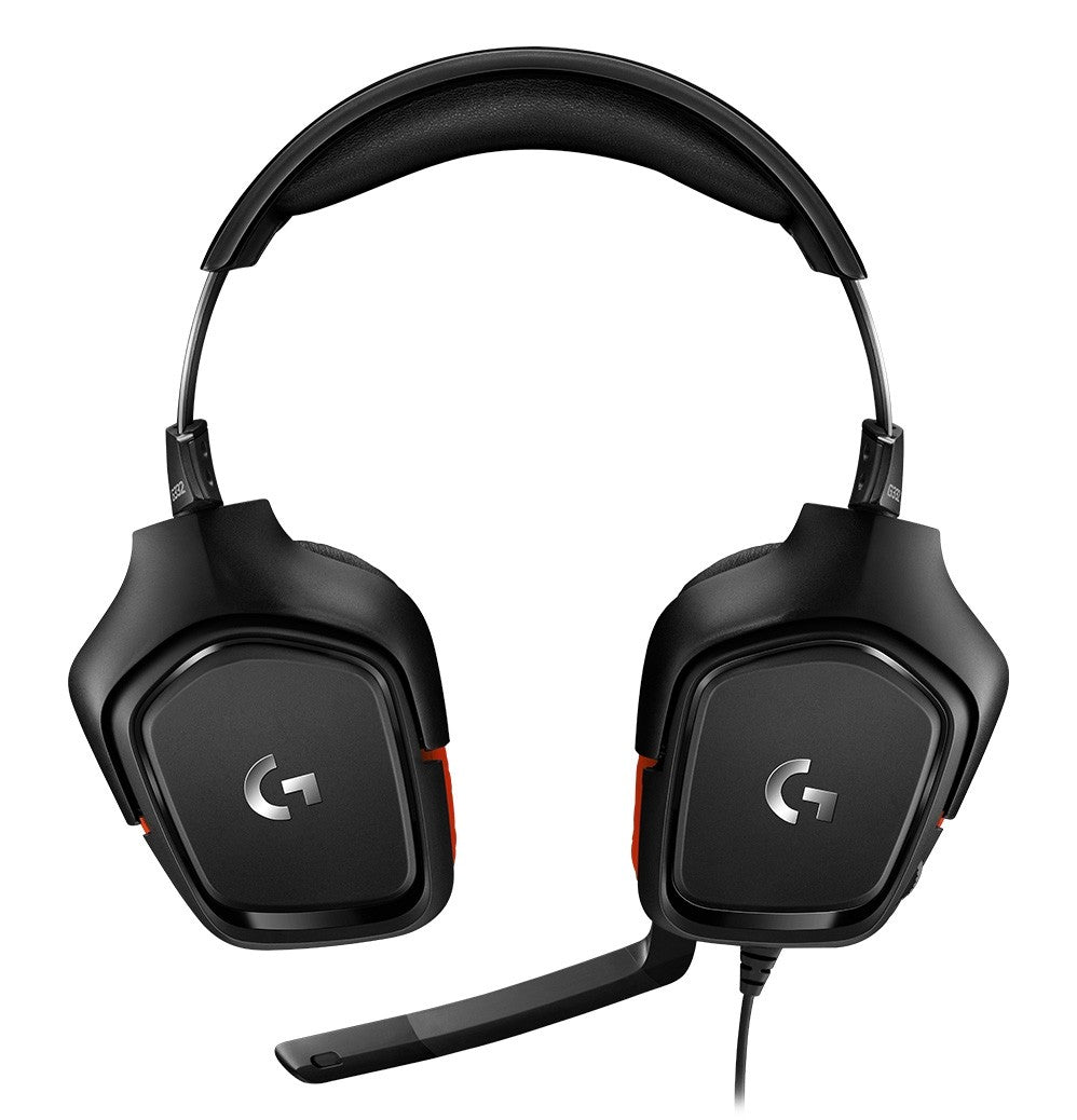 Logitech G332 Wired Gaming Headset - Leatherette - Red