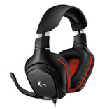 Logitech G332 Wired Gaming Headset - Leatherette - Red
