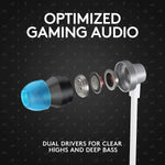 Logitech G333 Wired Gaming Earphones - Black - Black