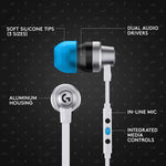 Logitech G333 Wired Gaming Earphones - Black - Black