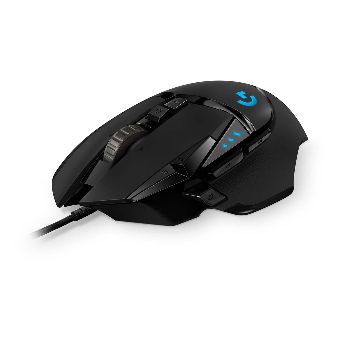 Logitech G502 Hero High Performance Wired Gaming Mouse - Black - Black