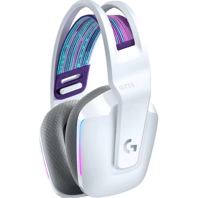 Logitech G733 Lightspeed Wireless RGB Gaming Headset - White - White