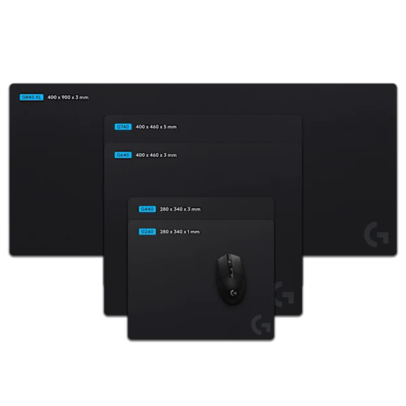 Logitech G840 Gaming Mouse pad - Black