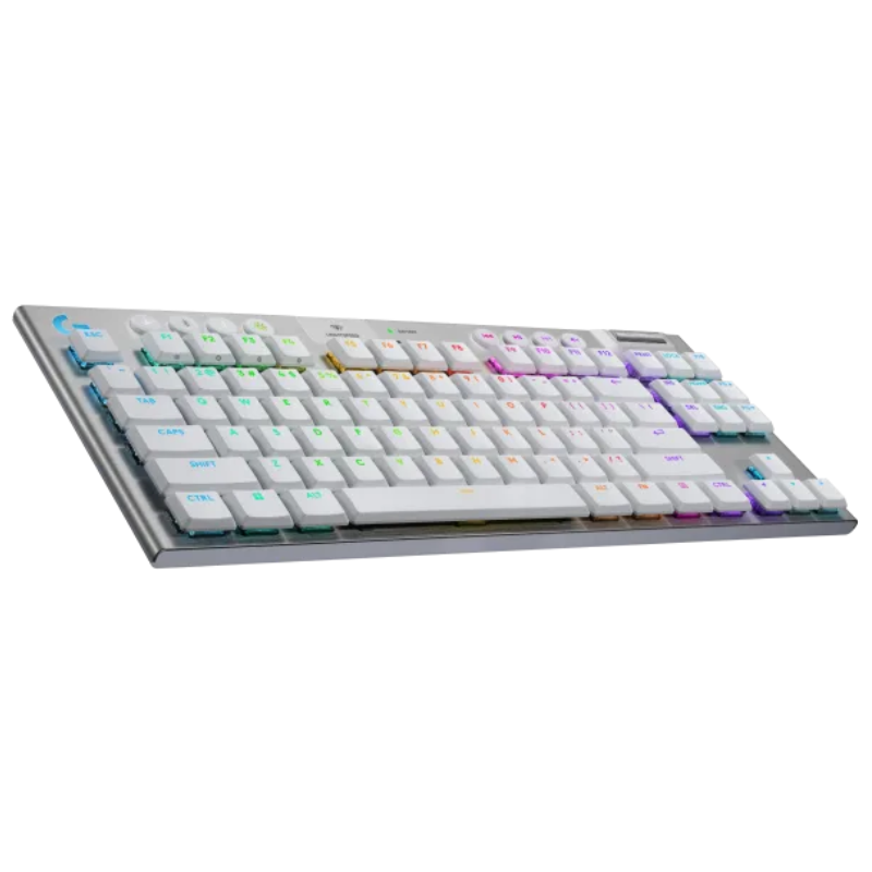 Logitech G915 X Lightspeed TKL Low-Profile Wireless Gaming Keyboard - White - White
