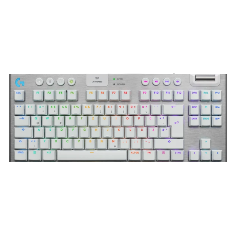 Logitech G915 X Lightspeed TKL Low-Profile Wireless Gaming Keyboard - White - White