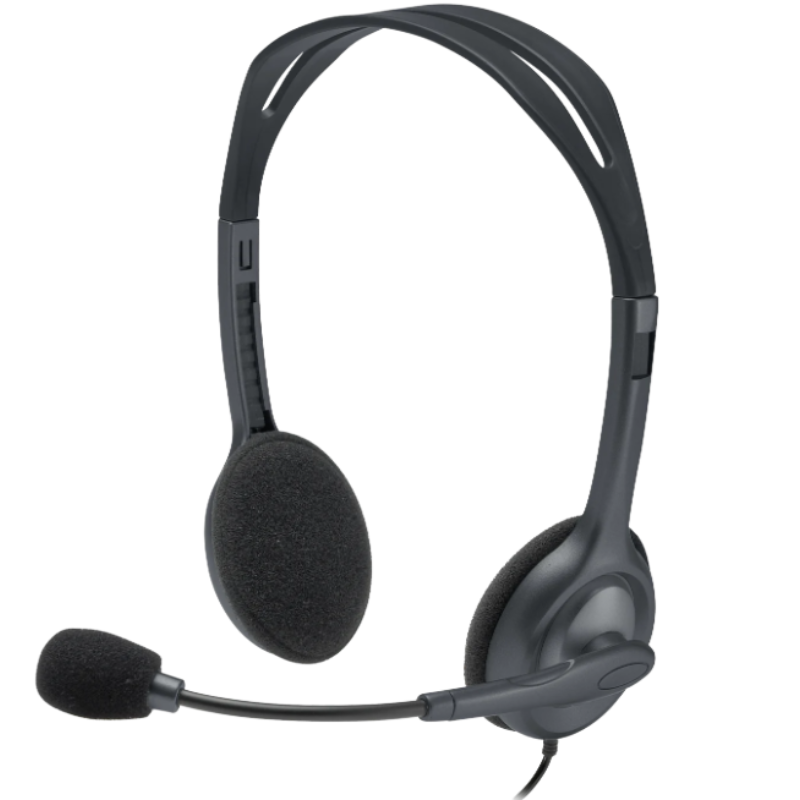 Logitech H111 Stereo Headset - Black