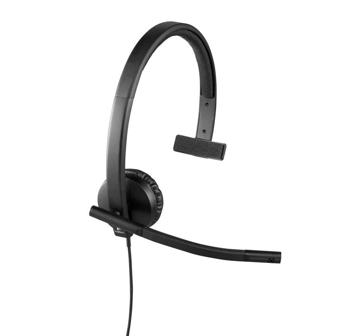 Logitech H570E Wired USB Headset Mono - Black - Black