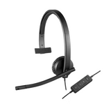Logitech H570E Wired USB Headset Mono - Black - Black