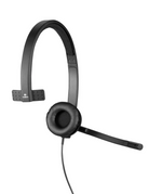 Logitech H570E Wired USB Headset Mono - Black - Black