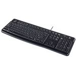 Logitech K120 USB Corded Keyboard - Black