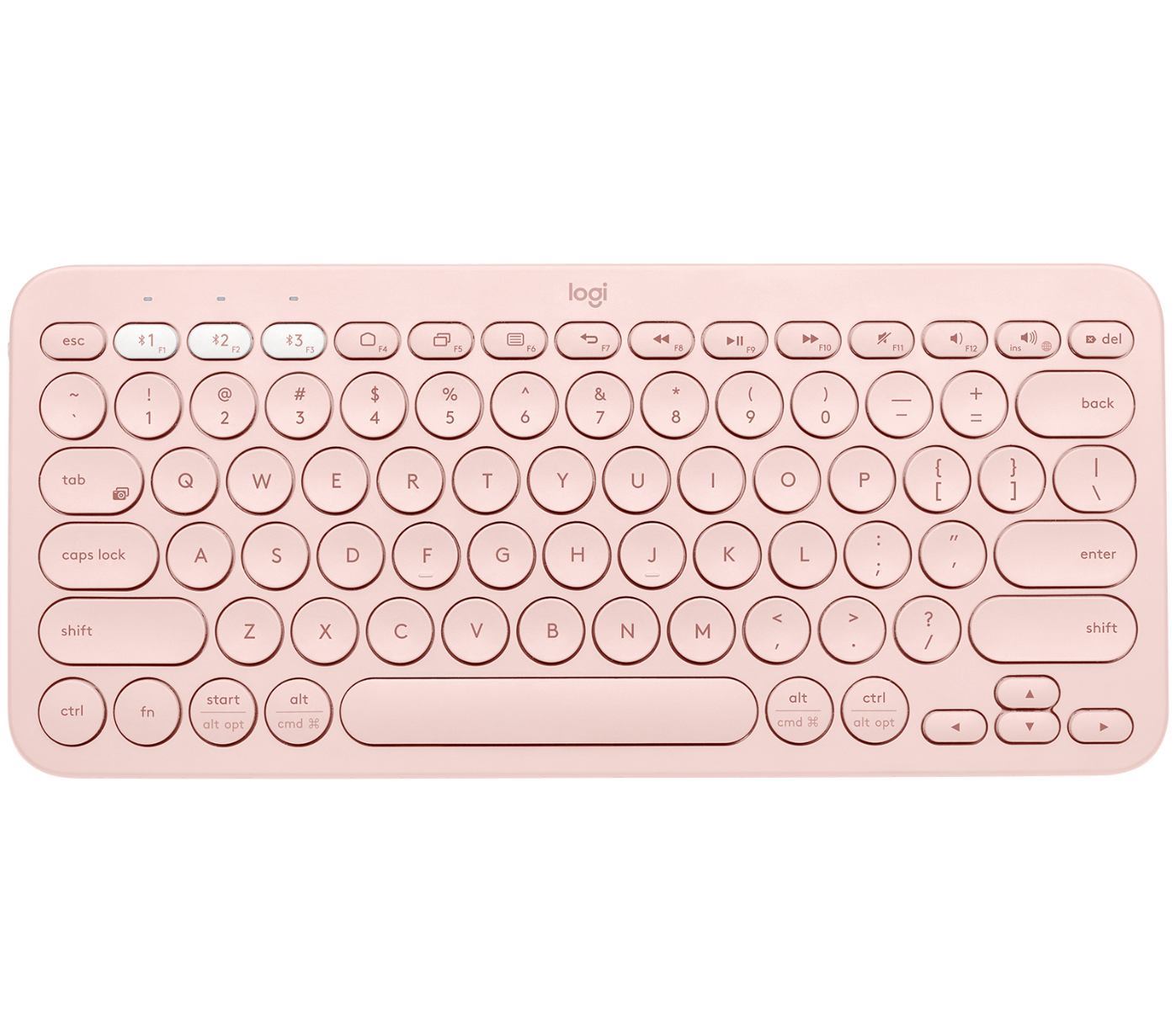 Logitech K380 Multi-Device Bluetooth Keyboard - Rose - Pink