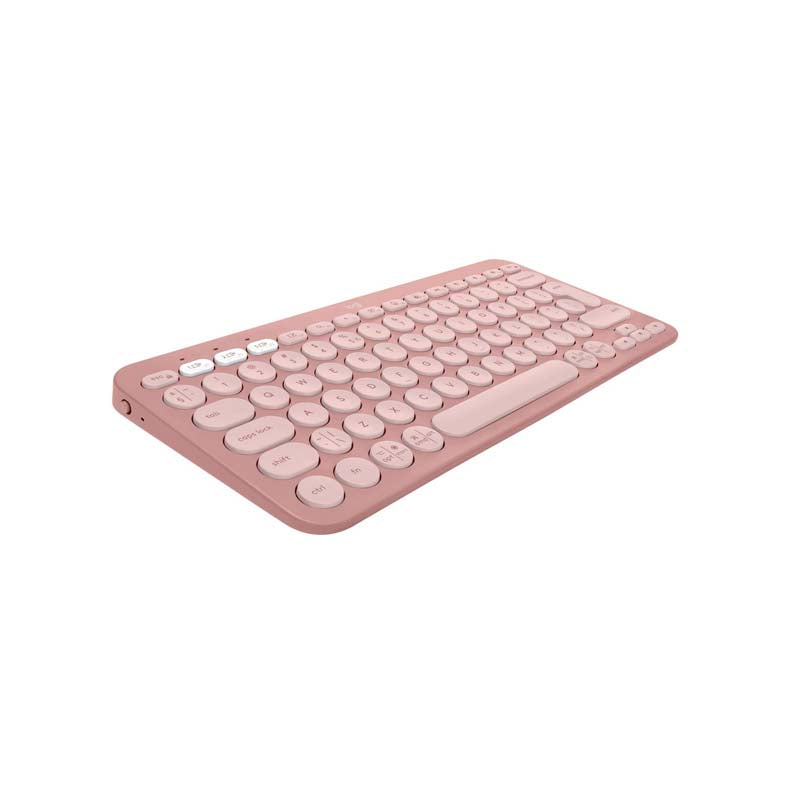 Logitech K380s Pebble Keys 2 Wireless Keyboard - Tonal Rose - Roses
