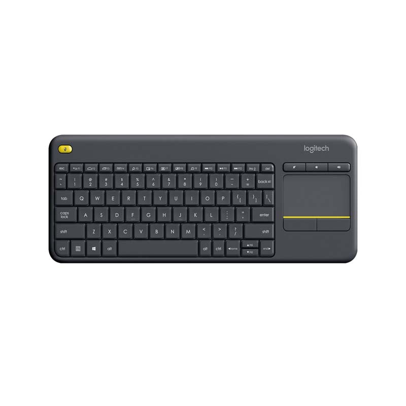 Logitech K400 Plus Wireless Touch Keyboard - Dark Grey - Black