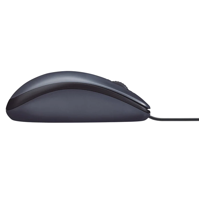 Logitech M100 Wired USB Mouse - Grey - Grey