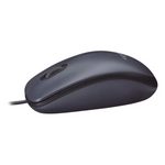 Logitech M100 Wired USB Optical Mouse -Black - Black