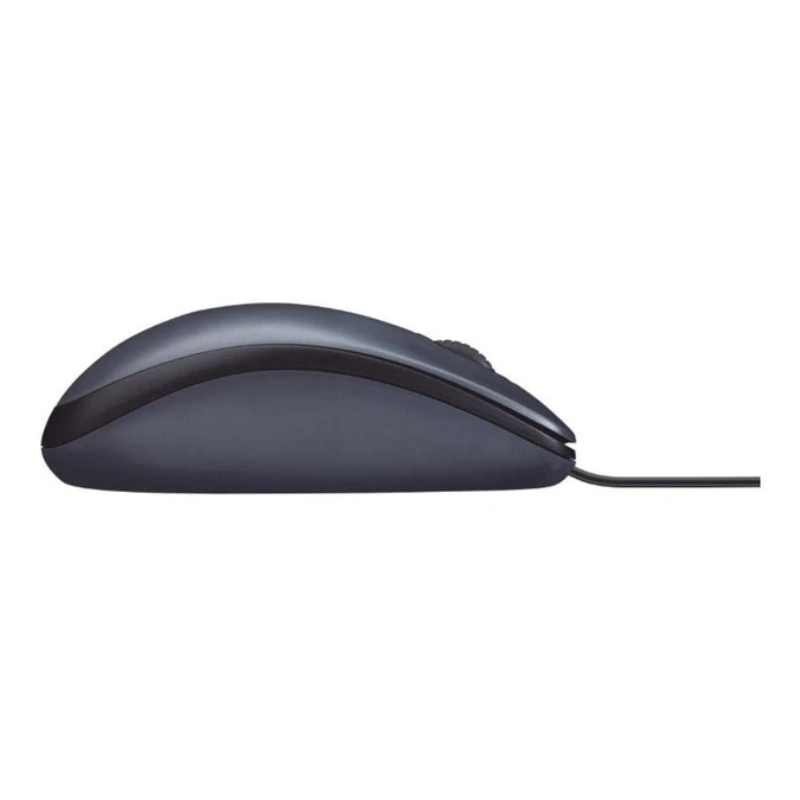 Logitech M100 Wired USB Optical Mouse -Black - Black