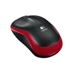 Logitech M185 Wireless Optical Mouse - Red