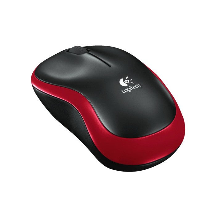 Logitech M185 Wireless Optical Mouse - Red