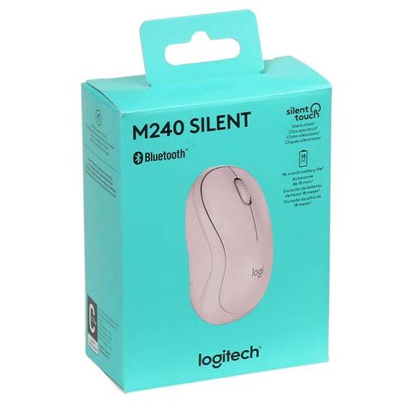 Logitech M240 Silent Bluetooth Mouse - Rose - Rose