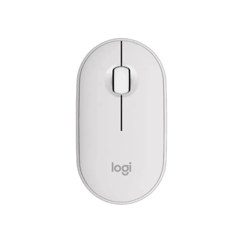 Logitech M350s Pebble Mouse 2 - Tonal White - White