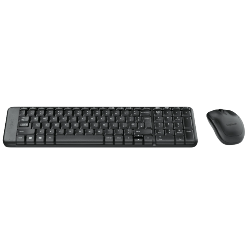 Logitech MK220 Wireless Keyboard and Mouse Combo - Black