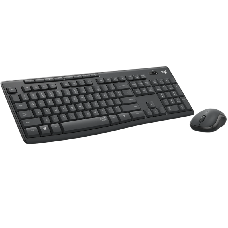 Logitech MK295 Silent Wireless Keyboard and Mouse Combo - Graphite - Grey