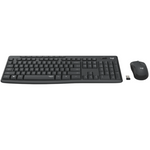 Logitech MK295 Silent Wireless Keyboard and Mouse Combo - Graphite - Grey