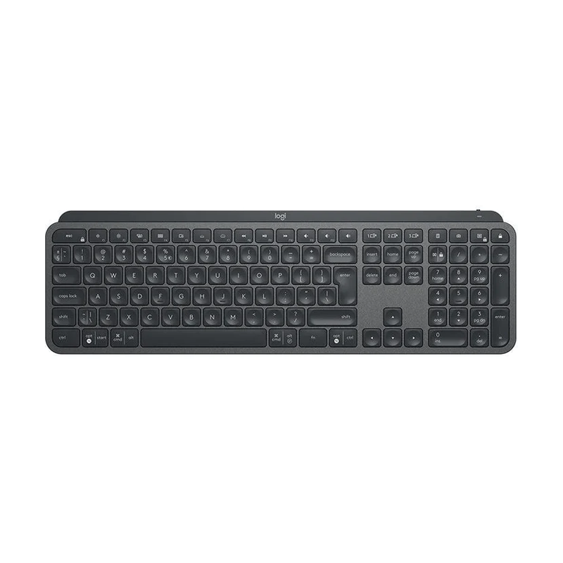 Logitech MX Keys Advanced Illuminated Wireless Keyboard - Graphite - Black