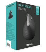 Logitech MX Vertical Advanced Ergonomic Wireless Mouse - Graphite - Black