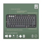 Logitech Pebble Keys 2 K380s Multi-Device Bluetooth Keyboard - Tonal Graphite - Graphite - Computer Peripherals