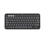 Logitech Pebble Keys 2 K380s Multi-Device Bluetooth keyboard - Tonal Graphite - Black