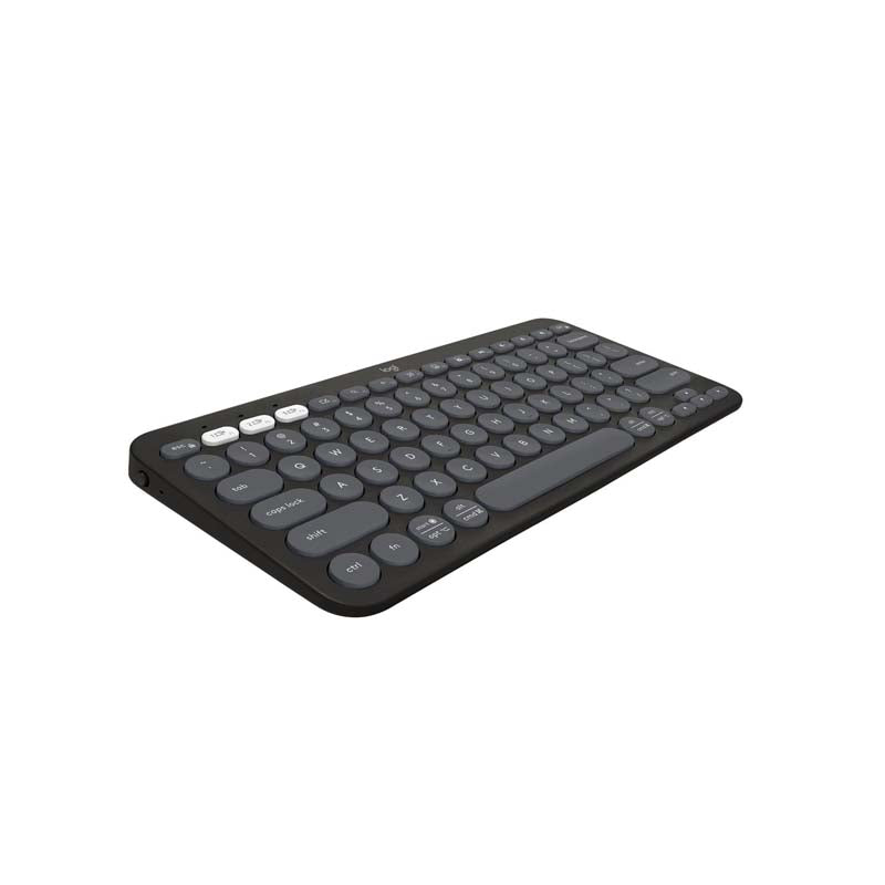 Logitech Pebble Keys 2 K380s Multi-Device Bluetooth Keyboard - Tonal Graphite - Graphite - Computer Peripherals