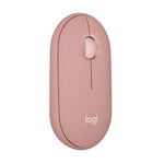 Logitech Pebble M350s Slim Bluetooth Wireless Mouse - Tonal Rose - Tonal Rose - Computer Peripherals