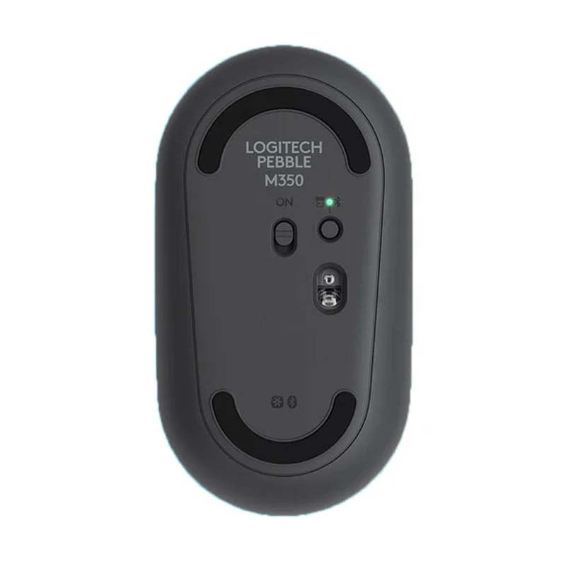Logitech Pebble Mouse 2 M350s Slim Bluetooth Wireless Mouse - Tonal Graphite - Black