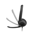 Logitech USB-C Headset with Noise-Cancelling Mic - Black - Headset