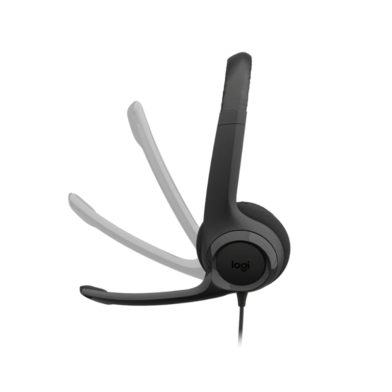 Logitech USB-C Headset with Noise-Cancelling Mic - Black - Headset